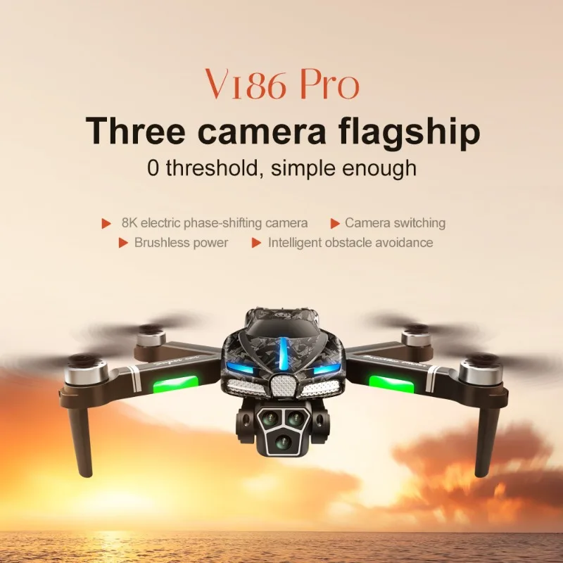 Drone Gimbal - New V186 Pro Drone Professional Brushless