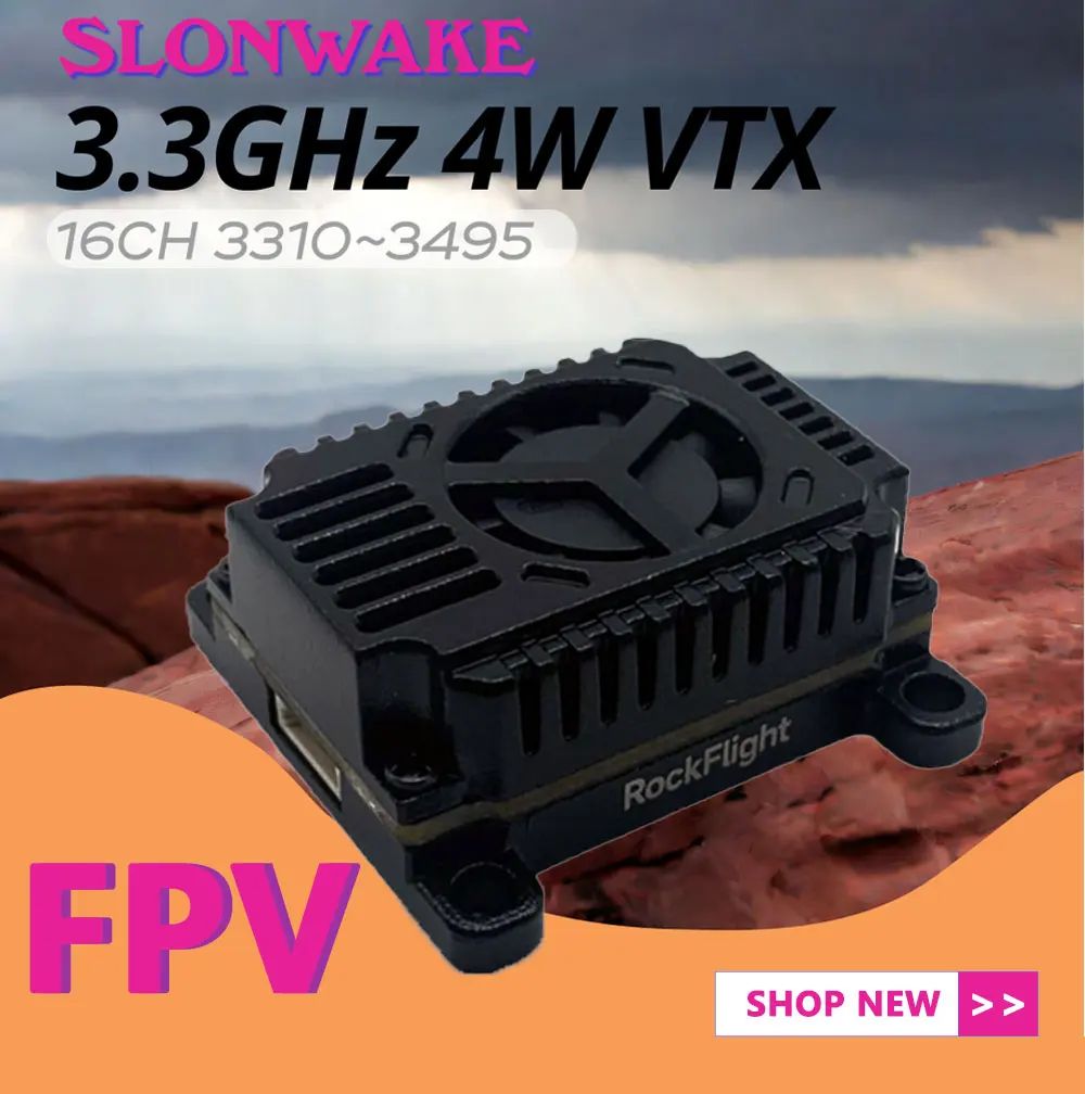 SLONWAKE FPV 3.3G 16CH 4000mW  - огляд і ціна Drone Frame