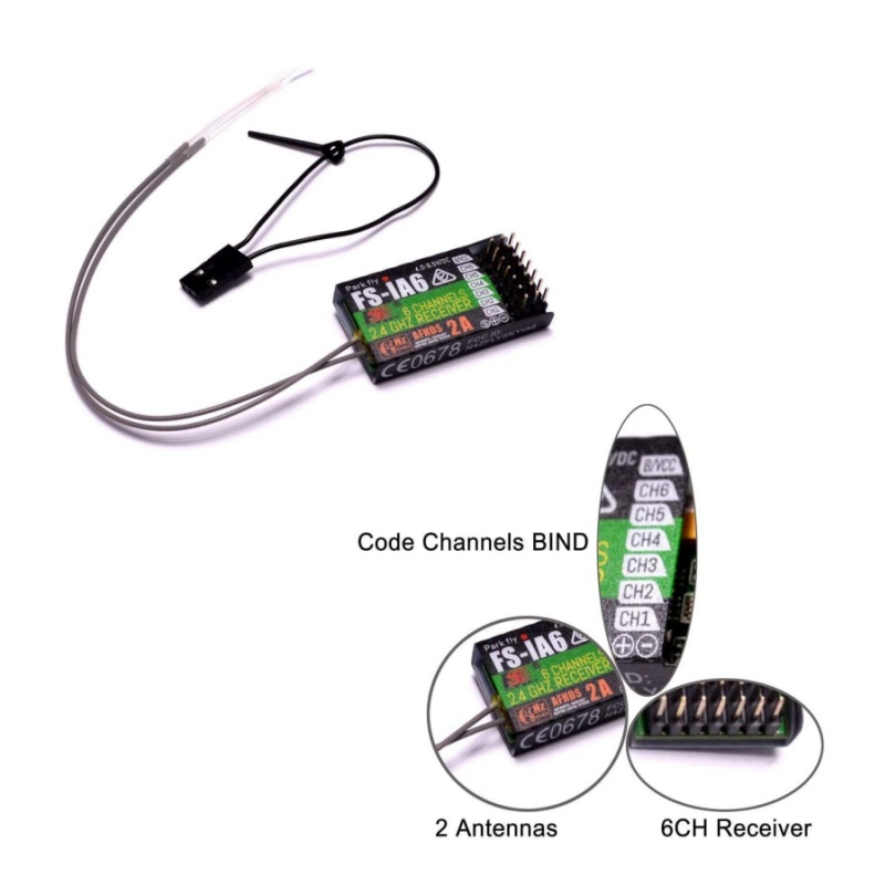 Flysky FS-IA6 Receiver 6CH Dua - огляд і ціна Drone Antenna