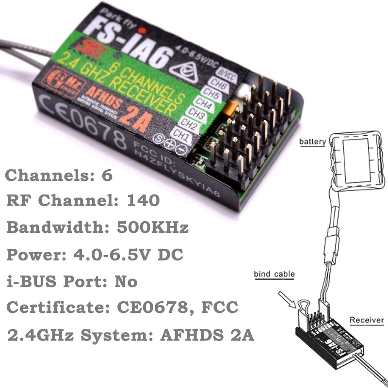 Flysky FS-IA6 Receiver 6CH Dua - огляд і ціна Drone Antenna