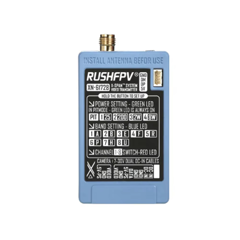 RUSHFPV 6.1‑7.2G 8W X61728 VTX - огляд і ціна Drone Transmitter