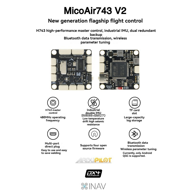 MicoAir743 V2   Flight Control - огляд і ціна Drone Flight Controller