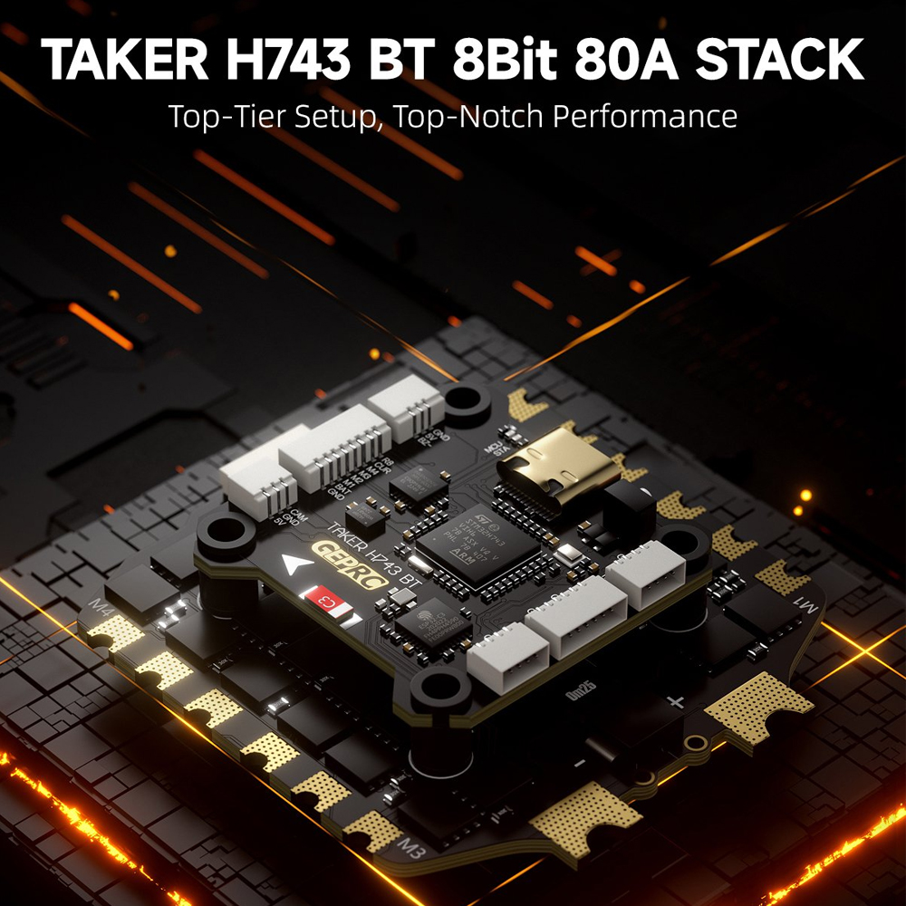 GEPRC TAKER H743 BT 8Bit 80A S - огляд і ціна Drone Esc
