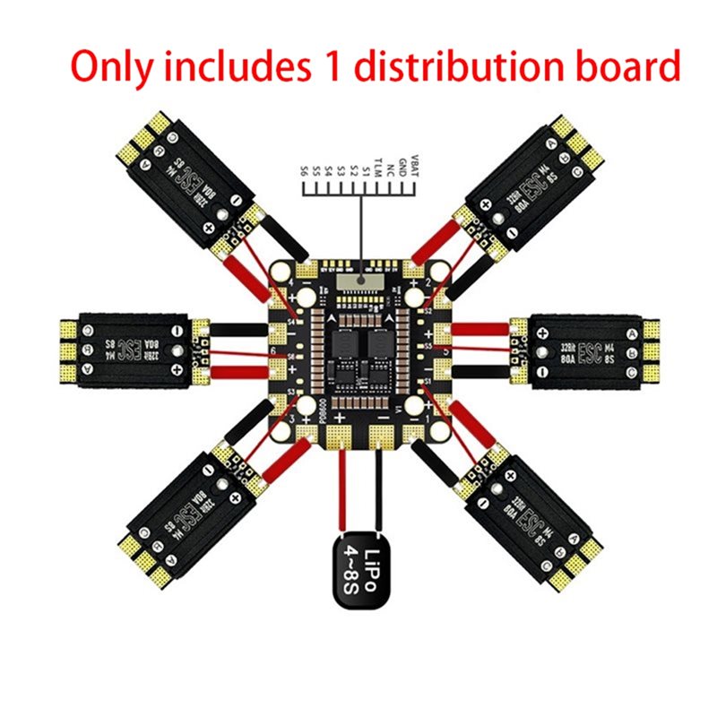 【CYBER MONDAY】1 Pc PDB600A 8S  - огляд і ціна Drone Power Distribution Board