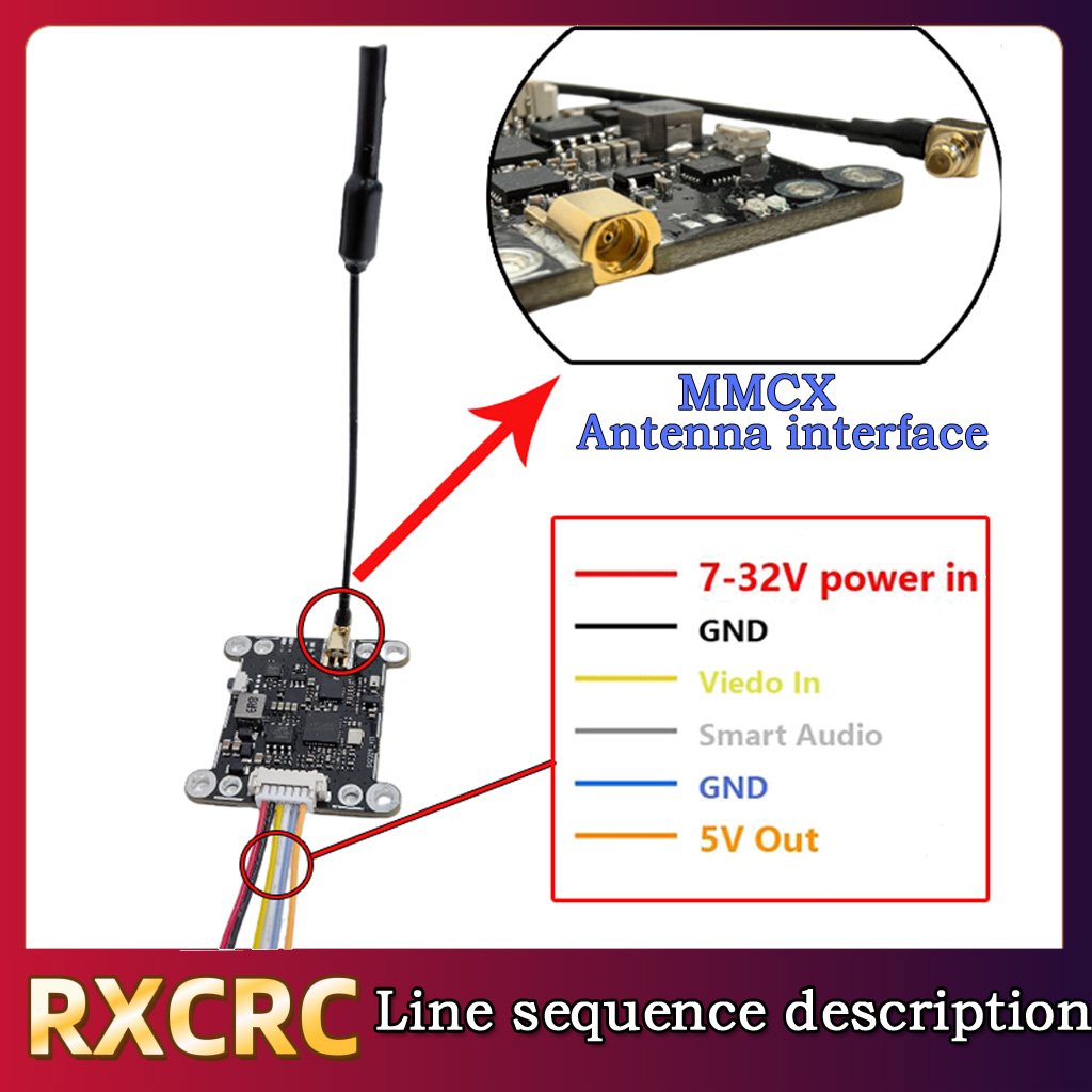 RXCRC 5.8G Module 48CH 1.6W VT - огляд і ціна Drone Frame