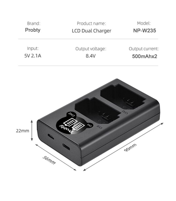 2200mAh NP-W235 NP W235 Batter - огляд і ціна Drone Camera