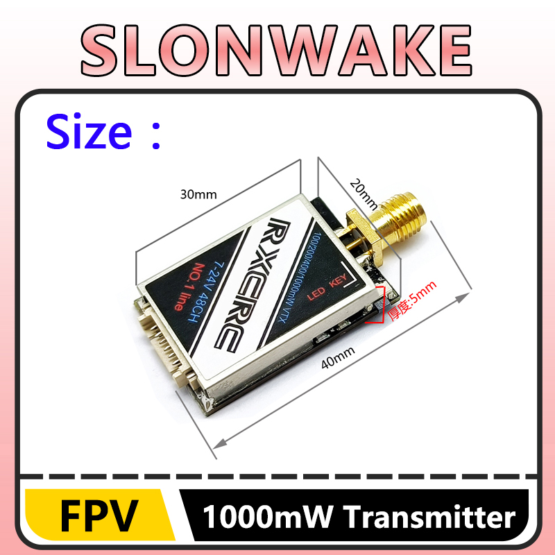 SLONWAKE  5.8G 48CH 1W VTX 100 - огляд і ціна Drone Frame