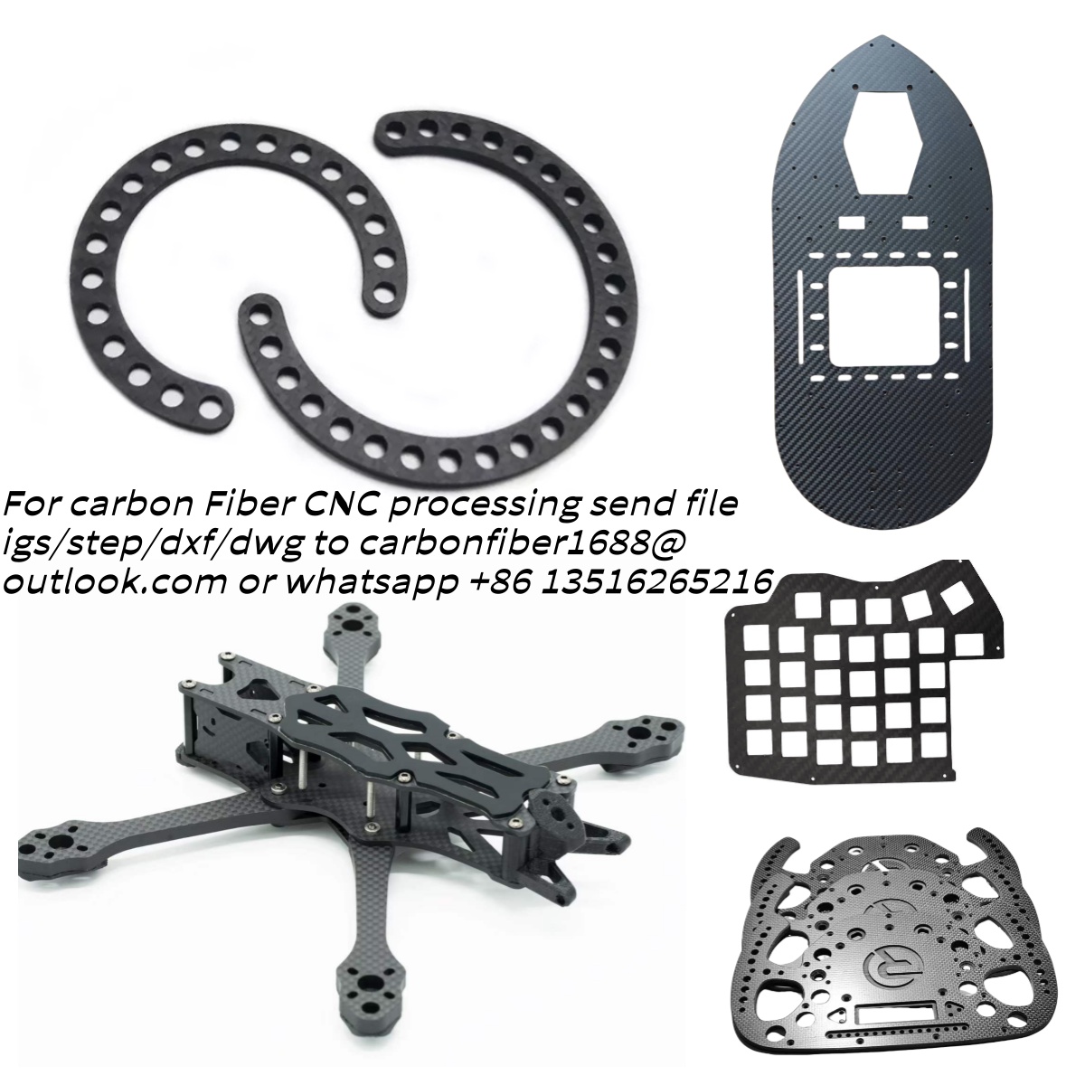 Carbon Fiber Sheet Plate Proce - огляд і ціна Drone Arm