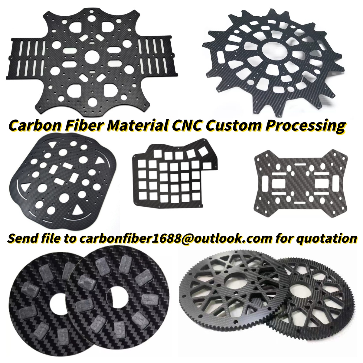 Carbon Fiber Sheet Plate Proce - огляд і ціна Drone Arm