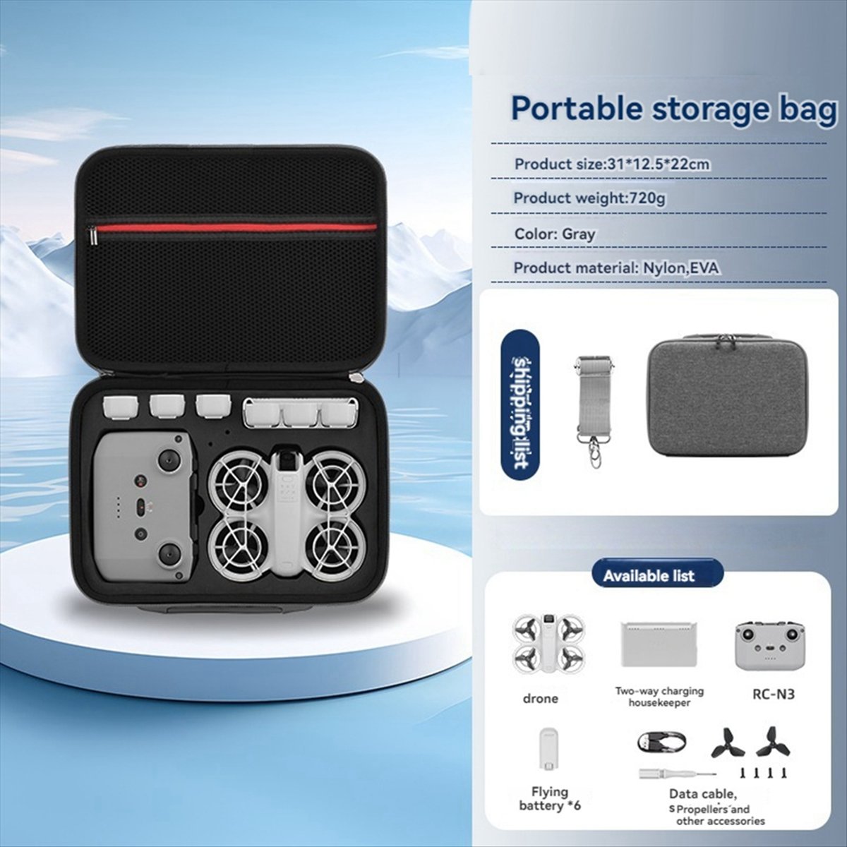A43M Carrying Storage Bag for  - огляд і ціна Drone Battery Strap