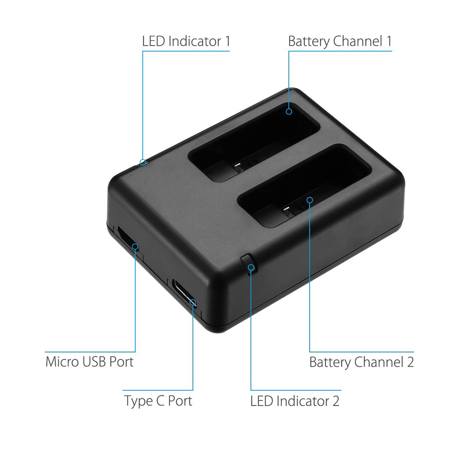 Suitable for GOPRO Hero 5 Char - огляд і ціна Drone Charger