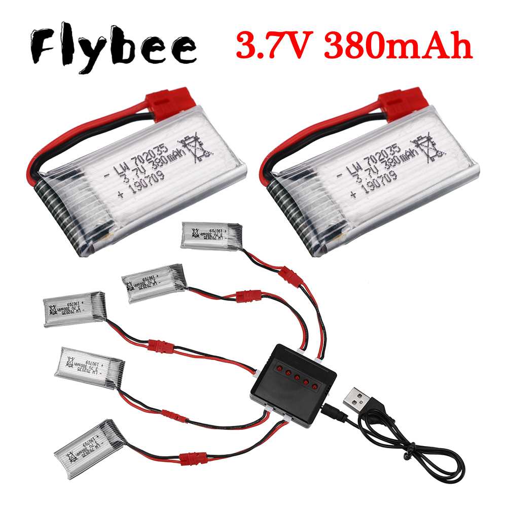 3.7V 380mAh Lipo Battery With  - огляд і ціна Drone Charger