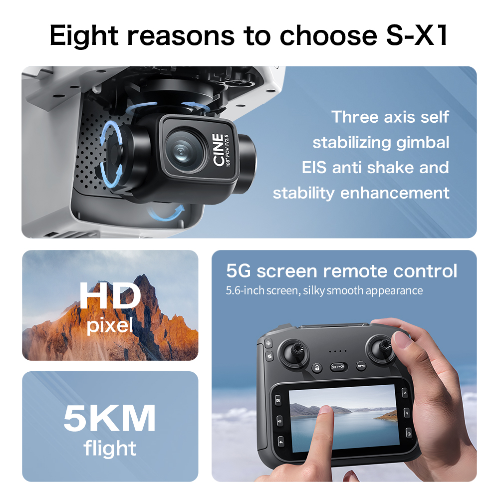 Lenovo S-X1 MAX GPS Drone 3-Ax - огляд і ціна Drone Gps Mount
