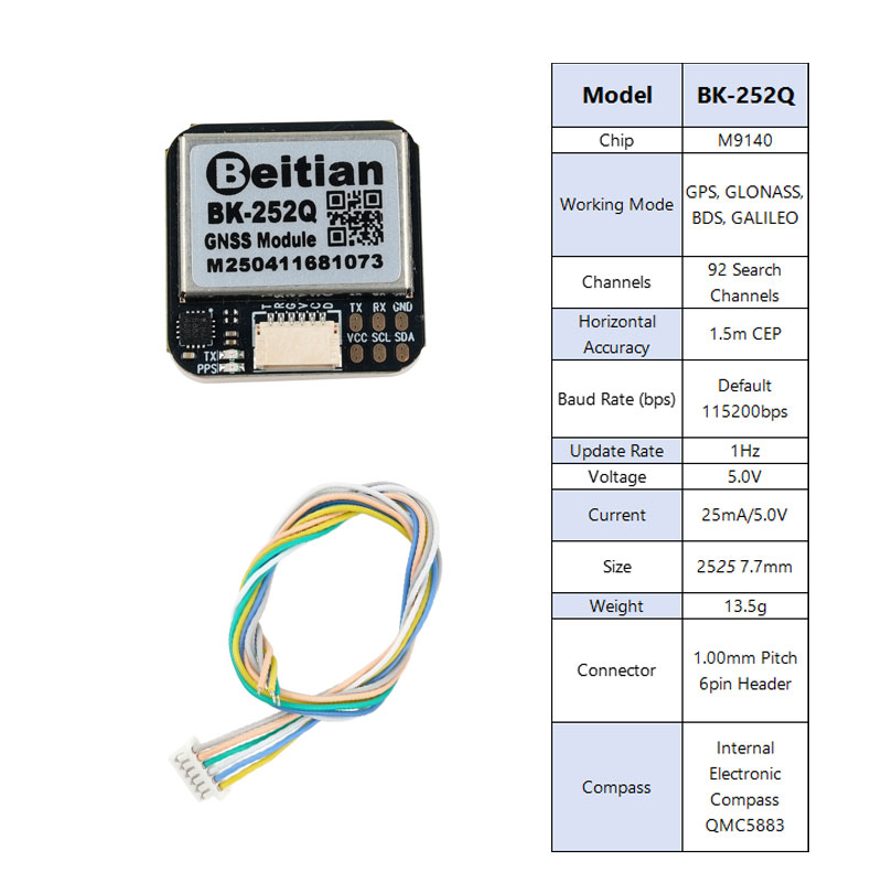 Beitian BK-252Q GPS GNSS Modul - огляд і ціна Drone Compass